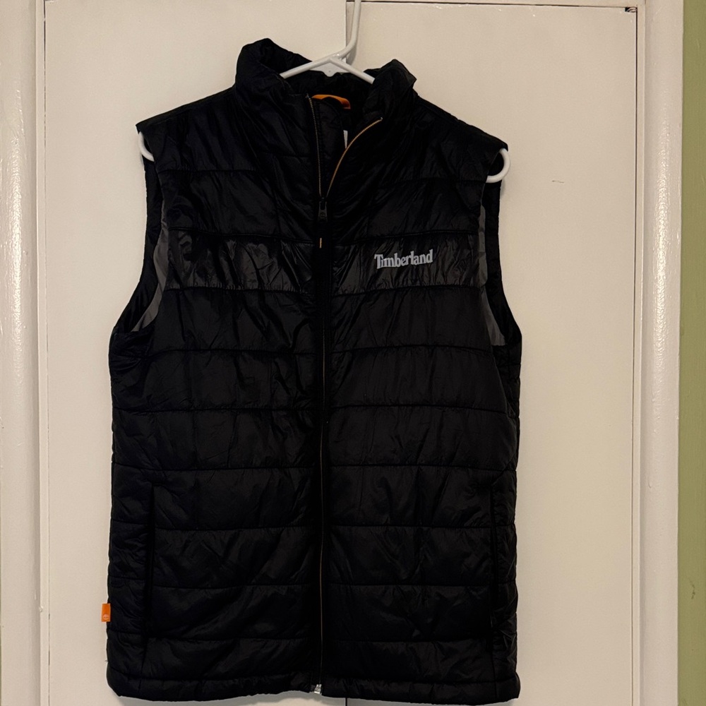 Timberland Men's Black Puffy Vest size small